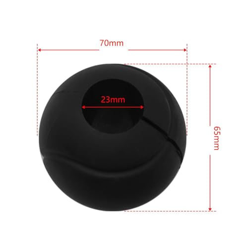 Motorcycle 1"-1.25" Engine Guard Rubber Ball Anti Fall Bumper Spherical Crash Bar Protector Bumper Universal Black for Indian for H-Arley for Honda for Kawasaki for Suzuki