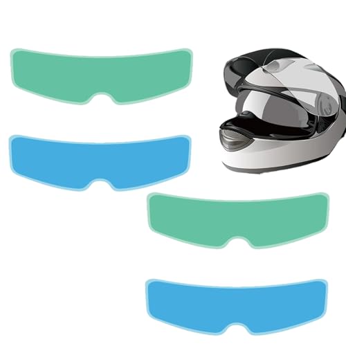 4Pcs Anti-Fog & Rain Helmet Visor Film for Shark Evo-GT, Clear Motorcycle & E-Bike Helmet Lens Protector, Water Resistant Scratch-Resistant Visor Sticker