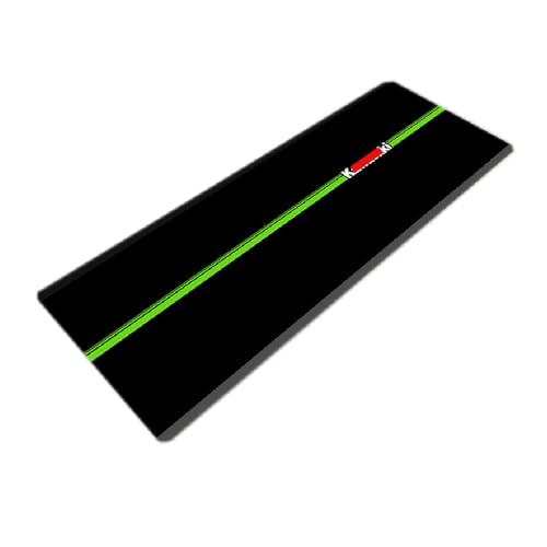 Motorbike Garage Mat for All Kawasaki Bikes, Ninja H2SX,E-1,Ninja ZX4R,Ninja 400,Ninja ZX6R,Ninja H2,Ninja 650,Ninja ZX10R,Ninja H2R,Ninja 1000SX,Ninja ZX14R,Ninja H2O,Ninja H1,Ninja H2R, KTR,ZX 4RR - color: Green 5