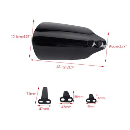 Club Style Handlebar Handguards Upgrade Bracket Compatible with Harley Touring Road Glide Electra Glide Road King CVO/SE, Softail Street Bob FXBB 114 FXBBS Low Rider ST 117 FXLRST 2009+ White - color: White Sand Pearl