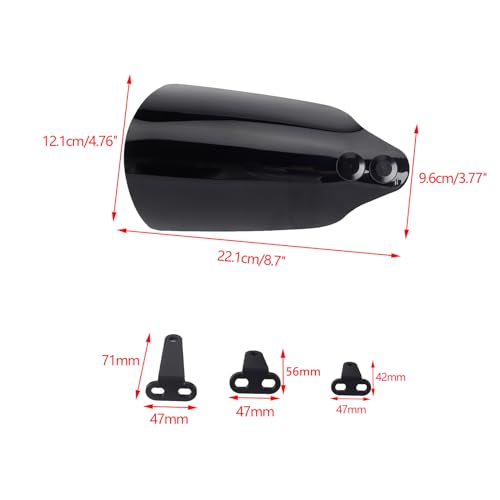 Club Style Handlebar Handguards Upgrade Bracket Compatible with Harley Touring Road Glide Electra Glide Road King CVO/SE, Softail Street Bob FXBB 114 FXBBS Low Rider ST 117 FXLRST 2009+ White - color: White Sand Pearl