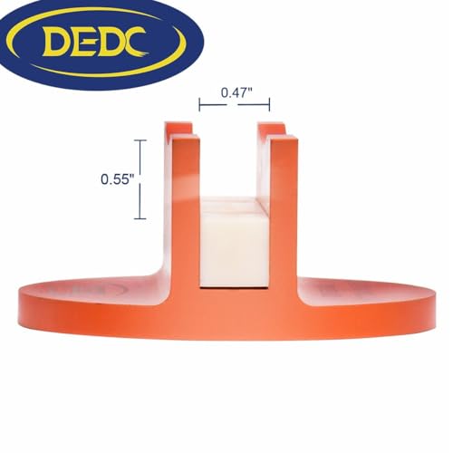 DEDC Universal Aluminum Grooved Magnetic Jack Pad 2 Pcs, Jacking Puck Pinch Weld Frame Rail Adapter with 2 Reminder Streamers, Oil Change Mush Haves, Mechanic Tools in Garage, Gifts for Mechanics - size: Orange 2 Pcs with 2 Reminder Streamers