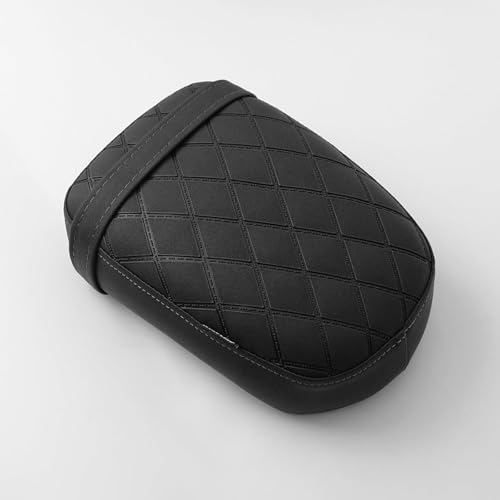 Touring Soft Leather Front Driver Seat Cushion Pad Rear Passenger Pillion fit for Ho-nda Rebel CMX 300 500 2017 2018 2019 2020 2021 2022 2023 (Rear passenger seat-black) (MD-222-223-JP) - color: Rear passenger seat-black