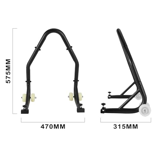 Motorcycle Stand Lift 850lbs Front Rear Wheels with L Fork Adjustable Swingarm Spool,Heavy Duty Universal for CRF CR XR RM KX KLX YZ TTR PW SSR Apollo TAO TAO SDG Dirt Pit Bike