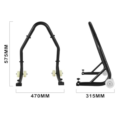 Motorcycle Stand Lift 850lbs Front Rear Wheels with L Fork Adjustable Swingarm Spool,Heavy Duty Universal for CRF CR XR RM KX KLX YZ TTR PW SSR Apollo TAO TAO SDG Dirt Pit Bike