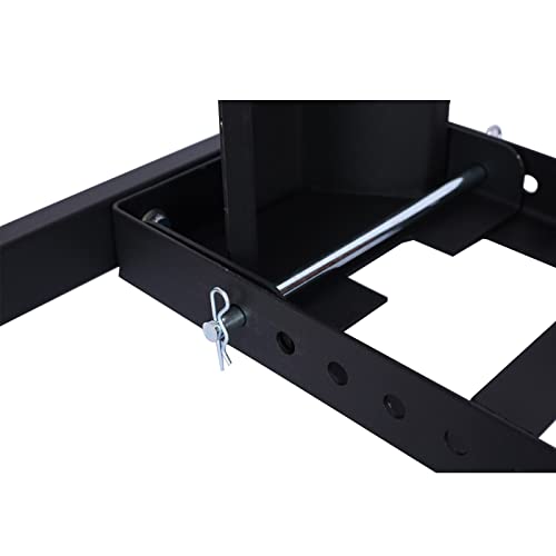 Adjustable Motorcycle Wheel Chock, Heavy Duty Motorcycle Stand 1800 Lbs Weight Capacity (Black) - color: Black