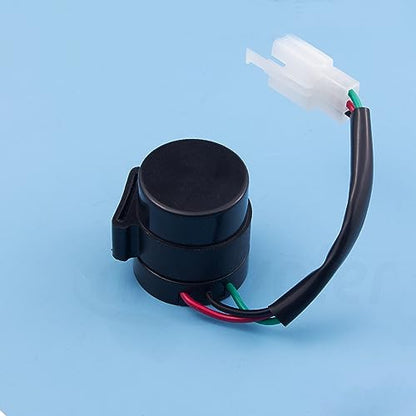 2 PCS Signal Flasher 3 Pins Round Turn Signal Flasher Relay Blinker Black Aftermarket Parts Fit for GY6 50-250cc Scooters Moped ATV Pit Dirt Bike Motorcycles.(2 PCS)