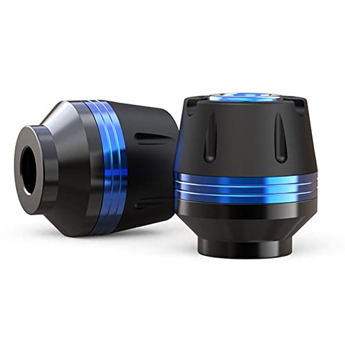 CNC Front Fork Frame Sliders Wheel Crash Protector Anti Crash Falling Protection Universal for Motorcycles Motorbikes Moped Scooters (Blue)
