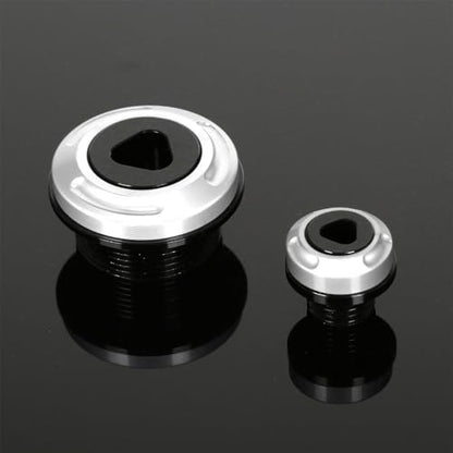 Monkey125 Engine Crankcase Cover Plugs Compatible with Monkey 125 GROM 125 CT125 DAX125 CNC Motorcycle Accessories Crankcase Hole Plug (Silver) - color: Silver3