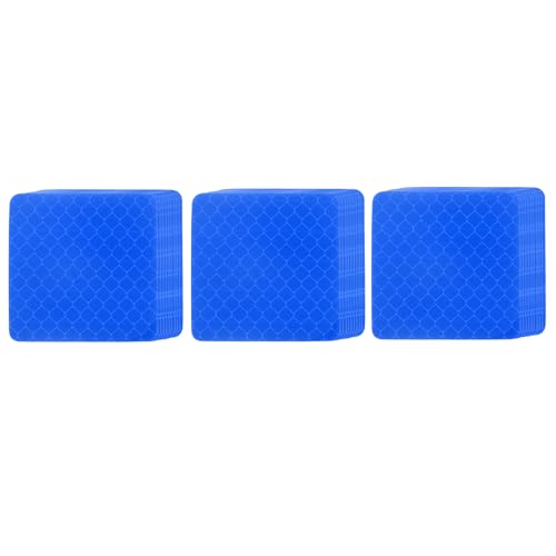 PATIKIL Reflective Stickers (Square, Blue) (50 Pcs) High Visibility Safety Reflective Tape Adhesive Waterproof Warning Strips for Car/Motorcycle/Helmet/Trailer Truck - color: Blue, size: Square
