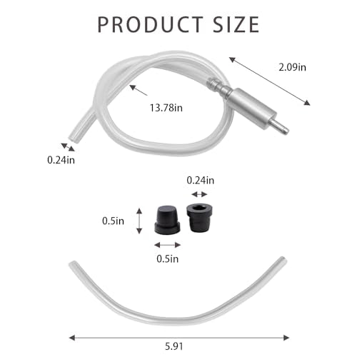 Brake Bleeder Hose Kit with One Way Check Valve for Car Motorcycle, Universal Hydraulic Brake Fluid Bleeder, 2 Pack, Includes Clips & Nozzle Caps for Easy Fluid Replacement