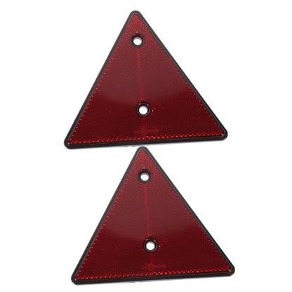 OUNONA 2pcs Reflective Triangle Warning Signs for Cars Roadside Safety Reflectors Enhanced Visibility Emergency Signs for Slow Moving Vehicles Sturdy and