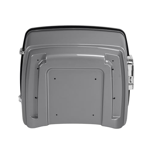TCMT King Motorcycle Trunk Fit for Harley Touring 2014-2025 CVO Road King Road Glide Street Glide Electra Glide Ultra Limited Pack Dark Platinum Pinstripe - color: Dark Platinum Pinstripe(No Speaker Holes)