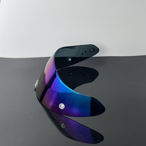 R1 Air Helmet Visor Replacement,Tinted Motorcycle Helmet Face shield Windshield lens for R1,R1 Air,R1 EVO,T520,ST1400,391 (Rainbow) - color: Rainbow