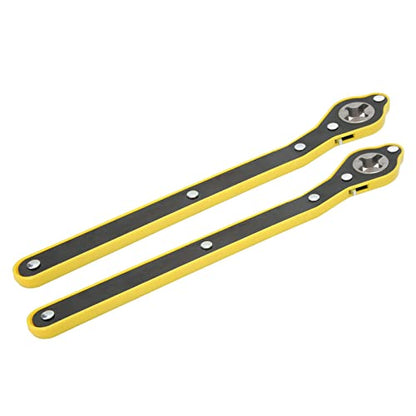 Scissor Jack Wrench, 13.4in Long Handle 2T Load Capacity Car Jack Ratchet Wrench, Heavy Duty Forged Steel with Reversible Knob for Car SUV Motorcycle Truck