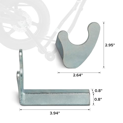 Spool Lift Stand Attachments for Rear Sportbike Motorcycle Stands (Attachment ONLY), U-Shaped Adapter 1 Pair - size: U
