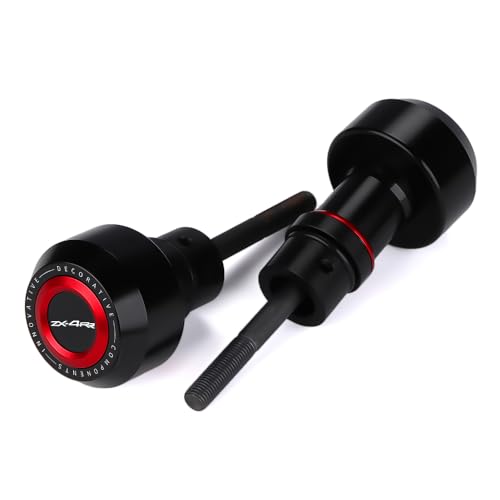 Motorcycle Frame Sliders Crash Bar Protector Compatible with Ninja ZX4R ZX4RR 2023 2024 2025 2026 | No Cut Kits Engine Fairing Guard Falling Protection ZX-4R ZX-4RR Accessories (red-1) - color: red-1