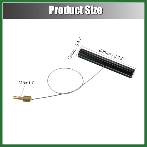 Motoforti Tire Valve Stem Fishing Tool Puller with Valve Core Remover for Motorcycle Car ATV Black Long-Lasting