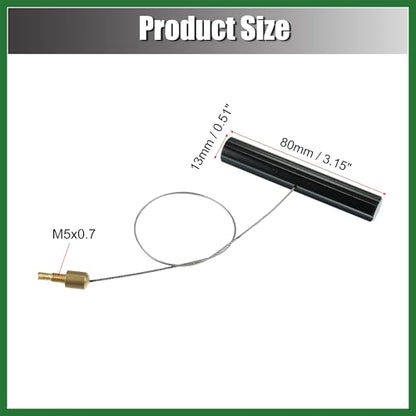 Motoforti Tire Valve Stem Fishing Tool Puller with Valve Core Remover for Motorcycle Car ATV Black Long-Lasting