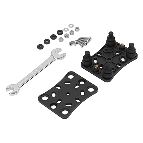 Motorcycle Mobile Phone Holder with Vibration Dampening for ATV UTV Off Road Riding, 1PCS, Made of Nylon, Silicone & Stainless Steel, Black