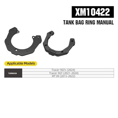 Rhinowalk Motorcycle Tank Bag Adapter Base with Strong Magnetic-XM10422 - color: Black422