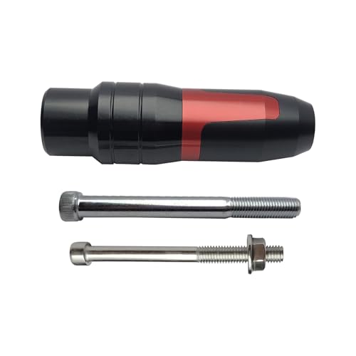 Universal Rear Frame Sliders Crash Pad Replacement for B-MW Kawasaki Yamaha Honda Suzuki CNC Aluminum Motorcycle Accessories Anti Falling Protection(Red) - color: Red