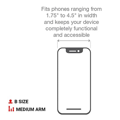 RAM MOUNTS X-Grip Large Phone Mount for Windshield – Twist-Lock Suction Cup, Medium Arm (RAM-B-166-UN10U) - style: Medium Arm