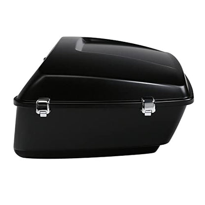 TCMT Matte King Motorcycle Pack Trunk(No Speaker Holes) Wrap-around Backrest Pad Luggage Rack Fit For Harley 2014-2025 Touring CVO Road King Road Glide Street Glide Electra Glide Pack Trunk - color: Style A