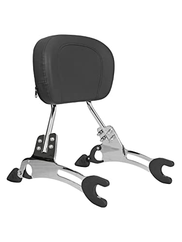 YHMOTO 17'' Detachable Passenger Backrest Sissy bar for Indian Challenger Chieftain Indian Pursuit Springfield Roadmaster Vintage 2014-2024 (Chrome) - color: Chrome
