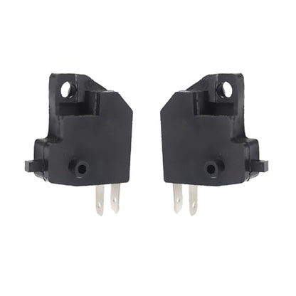 2 PCS Motorcycle Right Brake Light Switch, Right Front Hydraulic Brake Master Cylinder Light Stop Switch Kit, Handlebar Awitch Replacement, Universal for Motorcycles Off-Road Vehicles (Black)