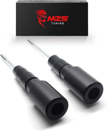 MZS Motorcycle Frame Sliders Compatible with Z650 EX650 ER6F EX 650 2017-2025 / Z650RS 2022-2025, Falling Crash Protector Guards No Cut Kits Black - size: Z650/EX650/Z650RS