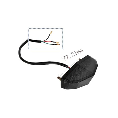 12V Universal 12 LED Motorcycle Rear Tail Light Brake Stop Running TAIL LIGHT Compatible With ATV Dirt Bike Dual Sport(Smoke) - color: Smoke