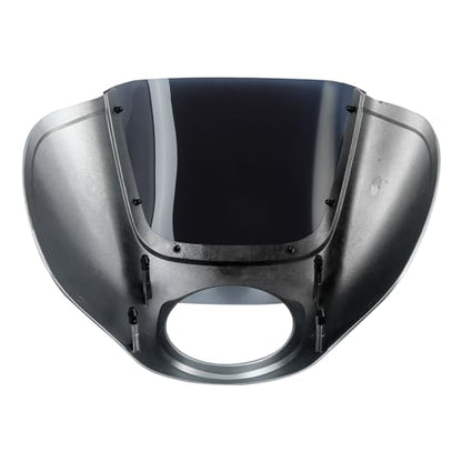 Front Headlight Quarter Fairing Windshield Fit For Harley Softail Low Rider FXLR S FXLRS 2018-2025 Street Bob FXBB FXBBS 2018-2025 Softail Standard FXST 2020-2024 Barracuda Silver - color: Fairing Barracuda Silver