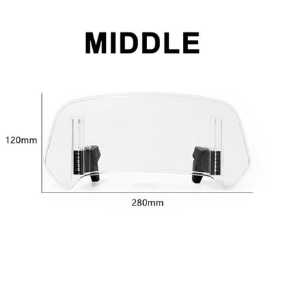 Motorcycle Windshield Extension for Honda ADV160 2024, Clip On Adjustable Spoiler, Height Adjustable Windshield, Fatigue Reducing Protective Shield,280MM - size: 280MM