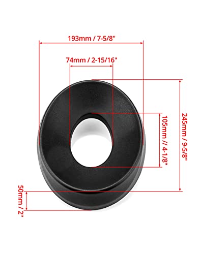 QWORK Motorcycle Helmet Stand, Helmet Service Pad, Helmet Support Donut Ring for Motorcycle Snowmobile Scooter Helmetsm, Black 1 Pack - size: 1 Pack