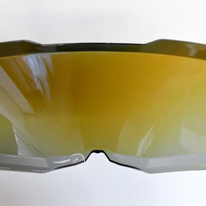 Blaze 2 Helmet Visor Replacement.Blaze 2 Outer Face Shield UV Protection Compatible with Blaze 2,Pioneer 2,MX702 (Revo Deep Blue-Day Use Only) - color: Revo Deep Blue-day Use Only