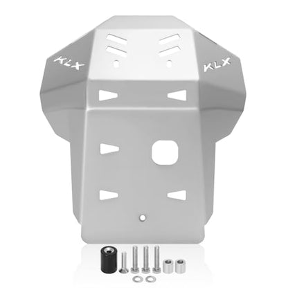 KLX230/L/R/S Front Skid Plate Engine Guard Cover Protector Compatible with Kawasaki KLX230L 2020-2024,KLX230 2020-2022; KLX230S 2022; KLX230R 2020-2024; KLX230R S 2020-2024 (Silver)