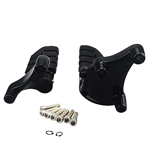 Rear Passenger Footpegs Foot Rests Pedal Mount Fits for Harley Sportster 883 1200 2014 2015 2016 2017 2018 2019 2020 2021 2022,Black - color: Black For Lion Paw Style