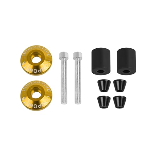 Motorcycle Bar End Plug Handlebars End Caps Grips Replacement for Yamaha Kawasaki Honda BMW Suzuki and All 7/8" Handlebar Grip - color: yellow