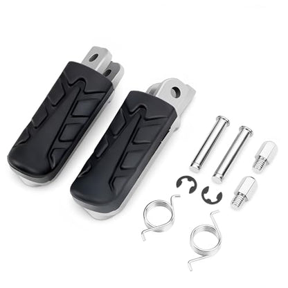 Motorcycle black Foot Peg Front Footrest for Honda CB 1300 CBR 1100 CB 1100 XL 1000 VTR 1000 CBR 1000 CB 1000 VFR 800 Fi-Y 00 CB 750 NTV 650 NT 650 NTV 600 CBR 600 CB 600 CBR 500 CB 400 VTR 250 XL 125 - color: Black#5