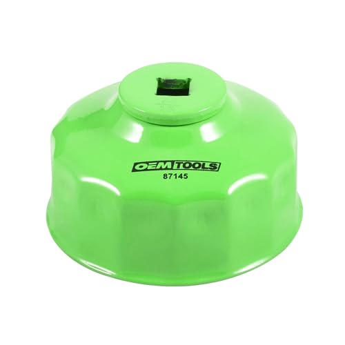 OEMTOOLS 87145 Oil Filter Removal Tool, 74mm 15 Flute Oil Filter Wrench, Compatible with Most GM and Chrysler Oil Filters, 3/8" Drive 74mm Oil Filter Wrench - style: 74 mm 15 Flute