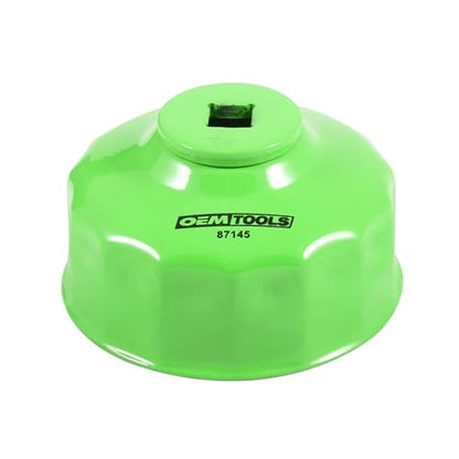 OEMTOOLS 87145 Oil Filter Removal Tool, 74mm 15 Flute Oil Filter Wrench, Compatible with Most GM and Chrysler Oil Filters, 3/8" Drive 74mm Oil Filter Wrench - style: 74 mm 15 Flute