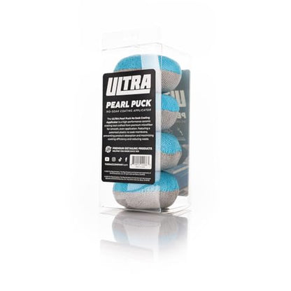 The Rag Company - Ultra Pearl Puck Applicator - Pearl Weave Microfiber with Patented No-Soak Barrier for Applying & Buffing Waxes, Coatings, & Cleaners, 4 Pack