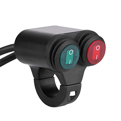 Universal 22mm Motorcycle Handlebar Headlight Switch,Handlebar Brake Fog Lights Switch for Motorcycle (D) - color: D