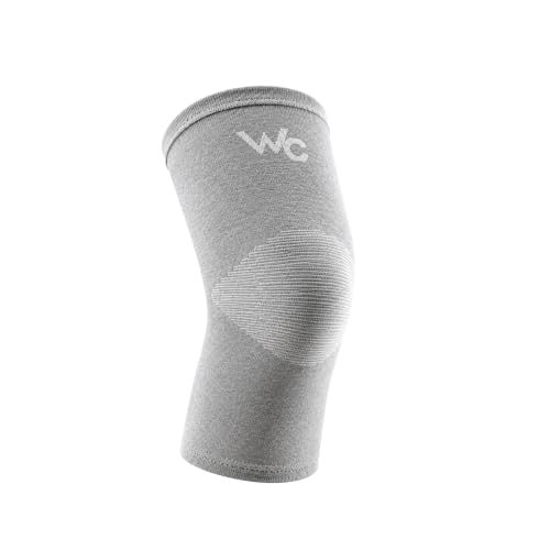 Wonder Care 1 Pc Bamboo Knee Sleeves for Men/Women, Knee Support for Running, Gym, Badminton, Sports, Compression Sleeves | Perfect for Knee Pain and Enhanced Comfort - 1 Pc (Grey, XXL) - color: Grey, size: XX-Large
