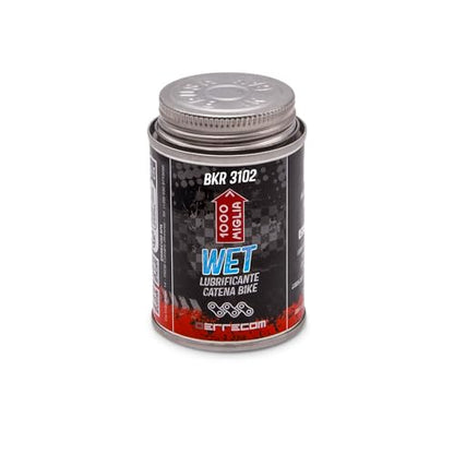 Errecom 1000 Miglia BKR 3102-4 fl oz (120 mL) Can, Wet Lube Bike Chain, for Wet and Muddy Weather Conditions, Brush Included - color: WET - 4 fl oz (120 mL) Can