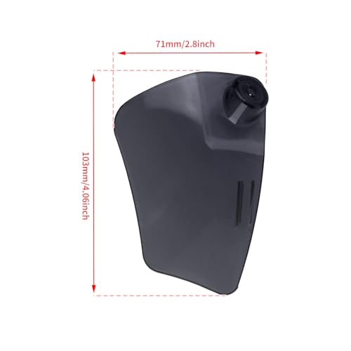 Motorcycle ST Headlight Fairing Air Deflector Side Wing Windshield Kit Fit for Harley Softail Low Rider ST 2022-up (Black) - color: Black