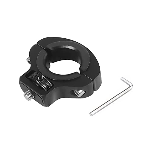 Motorcycle Handlebar Clip Holder 1/4 Screw Bicycle Bike Seatpost Clamp Compatible with Gopro 13 ONE Action Camera Accessories (Black Clip) - color: Black Clip