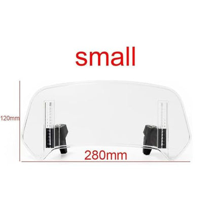 Motorcycle Windscreen for BMW K 1200 LT 1999-2003 2004 2005 2006 2007 2008 2009 2010 2011, Windscreen Air Deflector Adjustable Clip-On Windshield Extension,A 280mm×120mm Transparent - color: A 280mm×120mm transparent