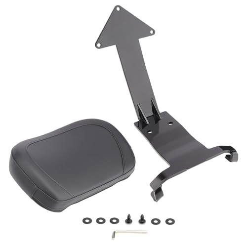 Motorcycle Rear Passenger Backrest Fit for Can-Am Ryker 600/900/Rally Edition 2019-2026, Ryker Sport 2022-2026, 15 Inches Detachable Backrest Pad with Mount Kit, Replace #219400843 (Black) - color: Black